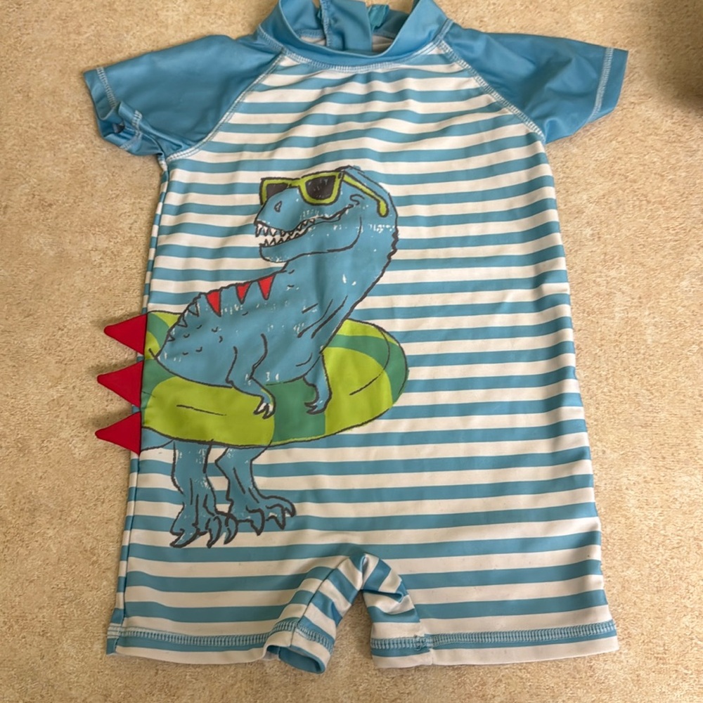 Dino Baby Boy Swimsuit 24mo